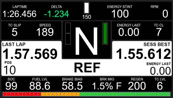 Ferrari 499P Dashboard Layout 7